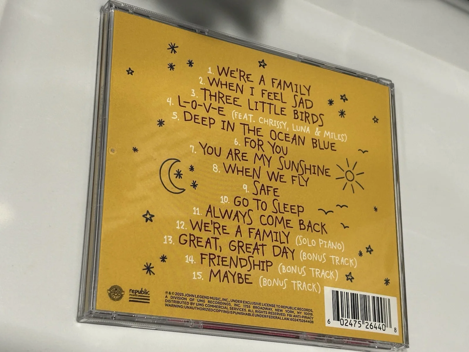 SIGNED John Legend Cd “My Favorite Dream” Cd Autographed, image 3