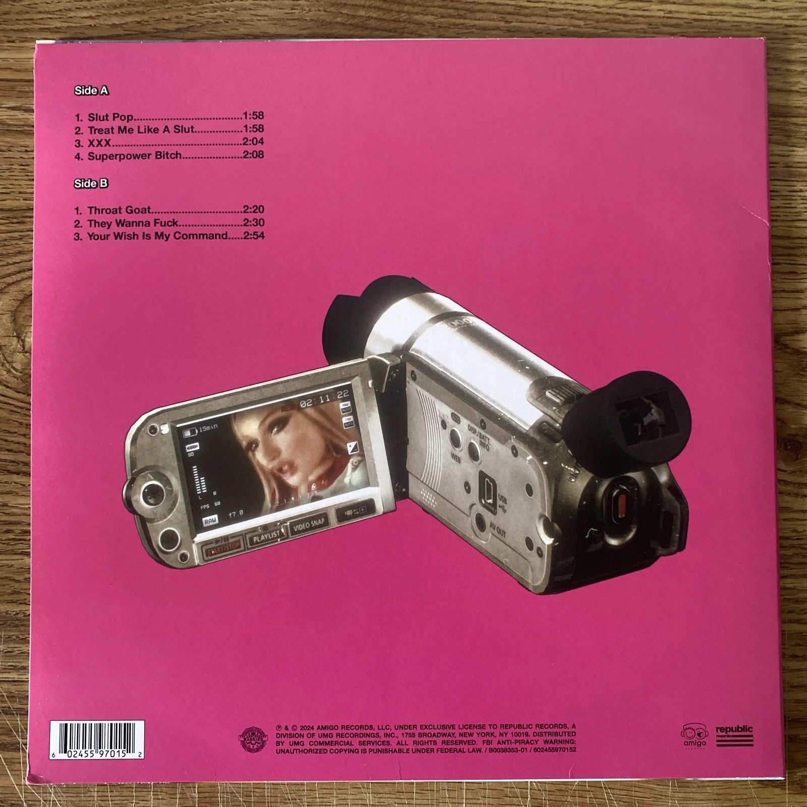 Kim Petras Autographed Vinyl Album ‘Slut Pop’, изображение 3