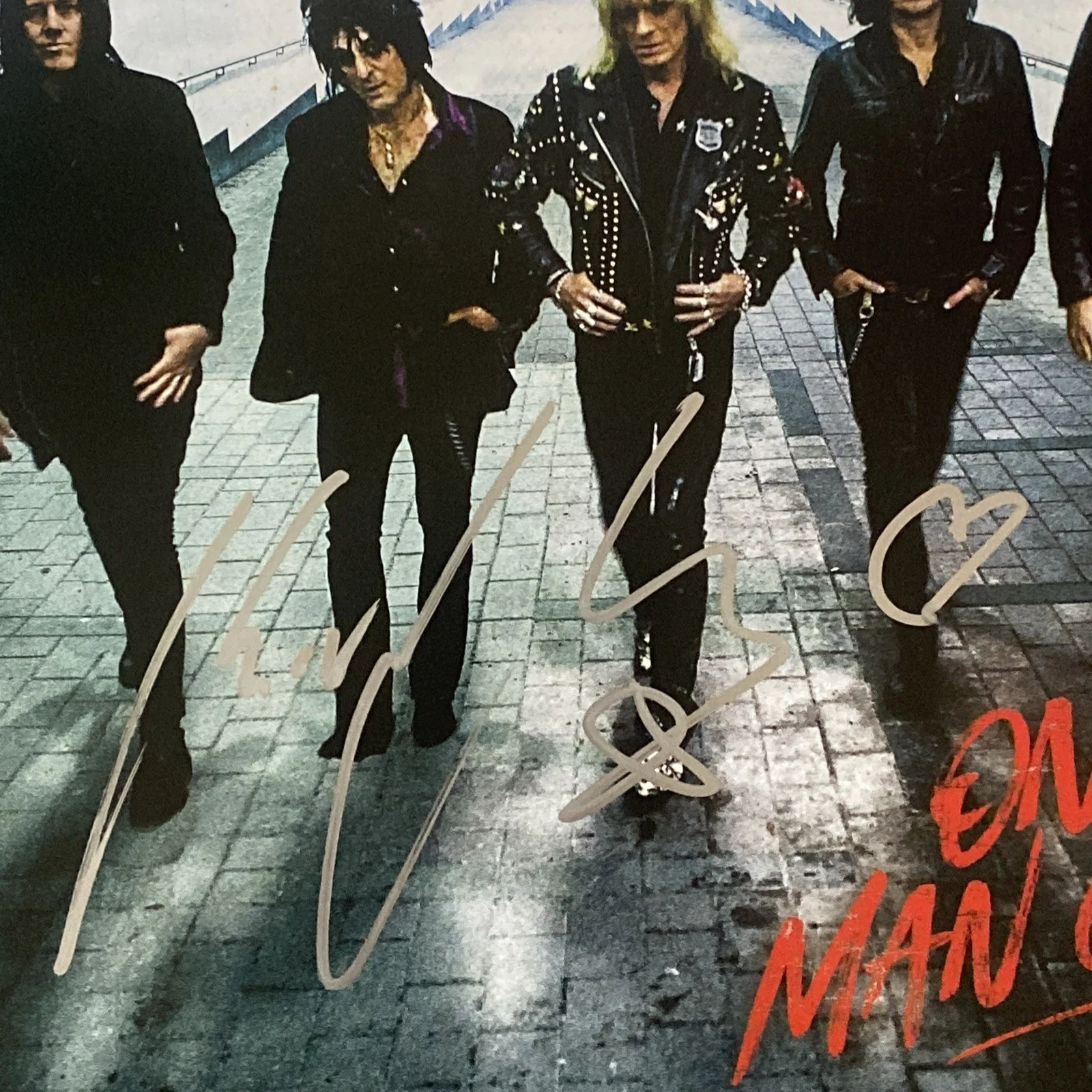 Michael Monroe Autographed Vinyl Album ‘One Man Gang’, image 2