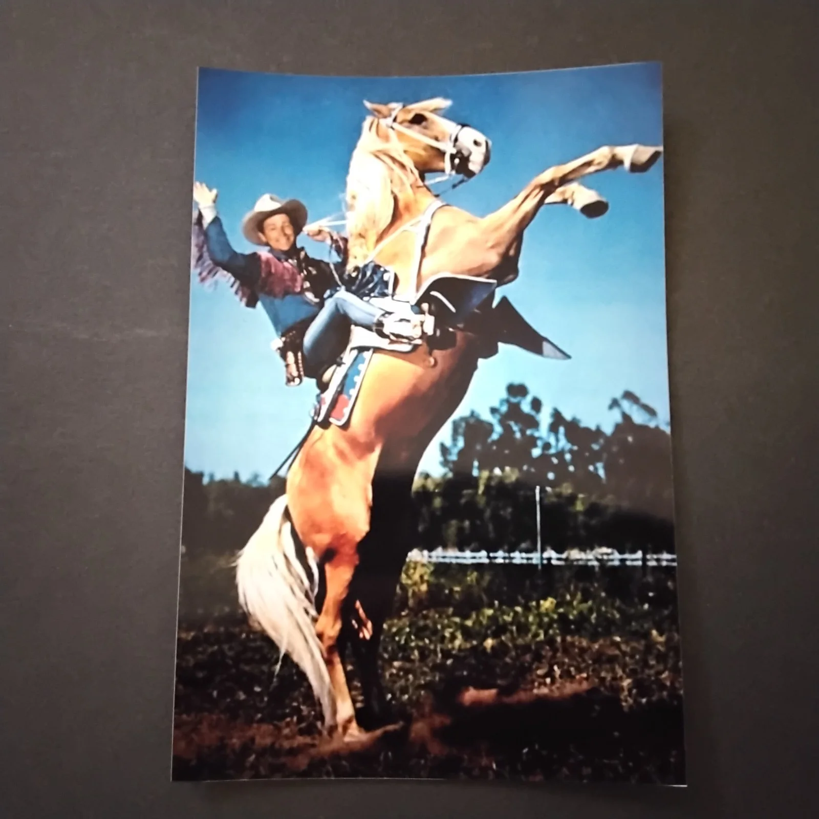 Roy Rogers SIGNED Card Photo 40s Movie TV Actor Trigger Westerns Happy Trails, изображение 5