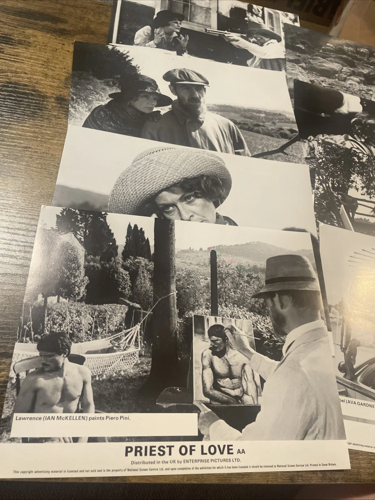 PRIEST OF LOVE Original Movie Lobby Card Set Ian McKellan D. H. Lawrence Bio UK, изображение 2