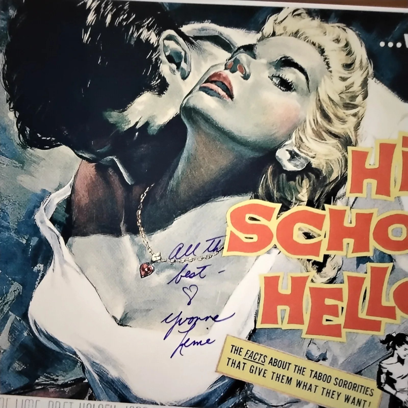 Yvonne Lime SIGNED Photo Movie Actress High School Hellcats Good Girl Elvis, изображение 2