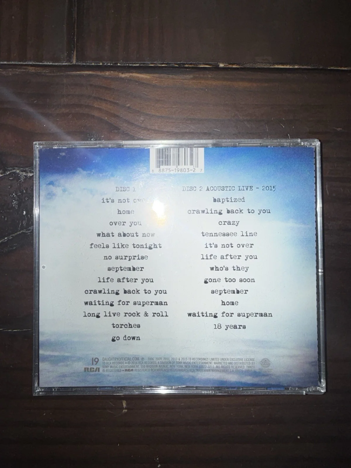 Daughtry Autographed CD It's Not Over...The Hits So Far Signed By Chris Daughtry, image 3