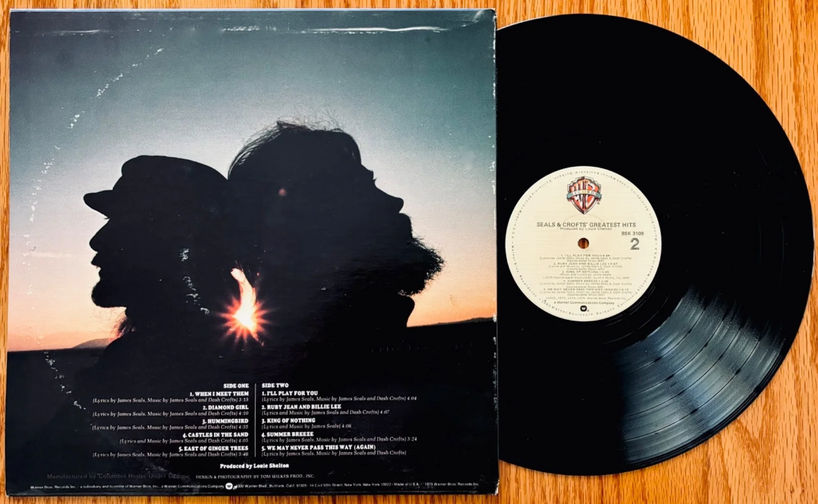 SEALS & CROFTS Signed GREATEST HITS Album~Diamond Girl~Hummingbird~Summer Breeze, изображение 2