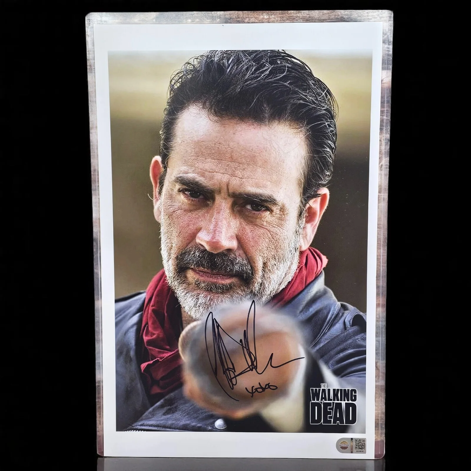 Jeffrey Dean Morgan — Jeffrey Dean Morgan Autographed Signed Negan & Lucille Walking Dead Photo SWAU, изображение 2