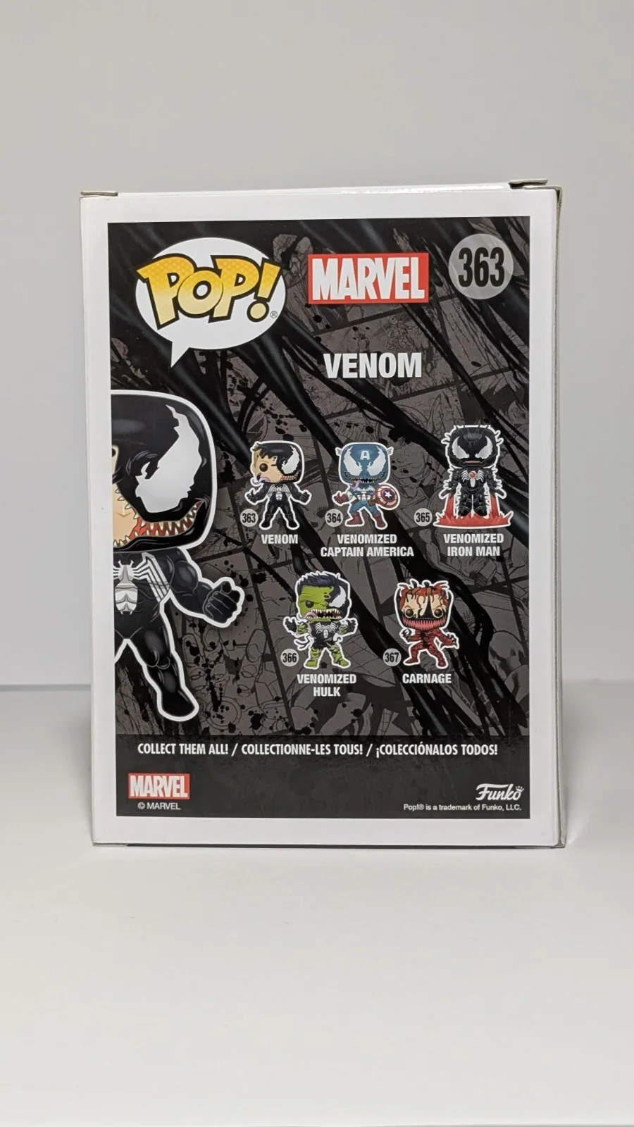 Tom Hardy — Tom Hardy Signed Venom Funko Pop 363 Eddie Brock Marvel Spider-Man Verse w/COA, изображение 4