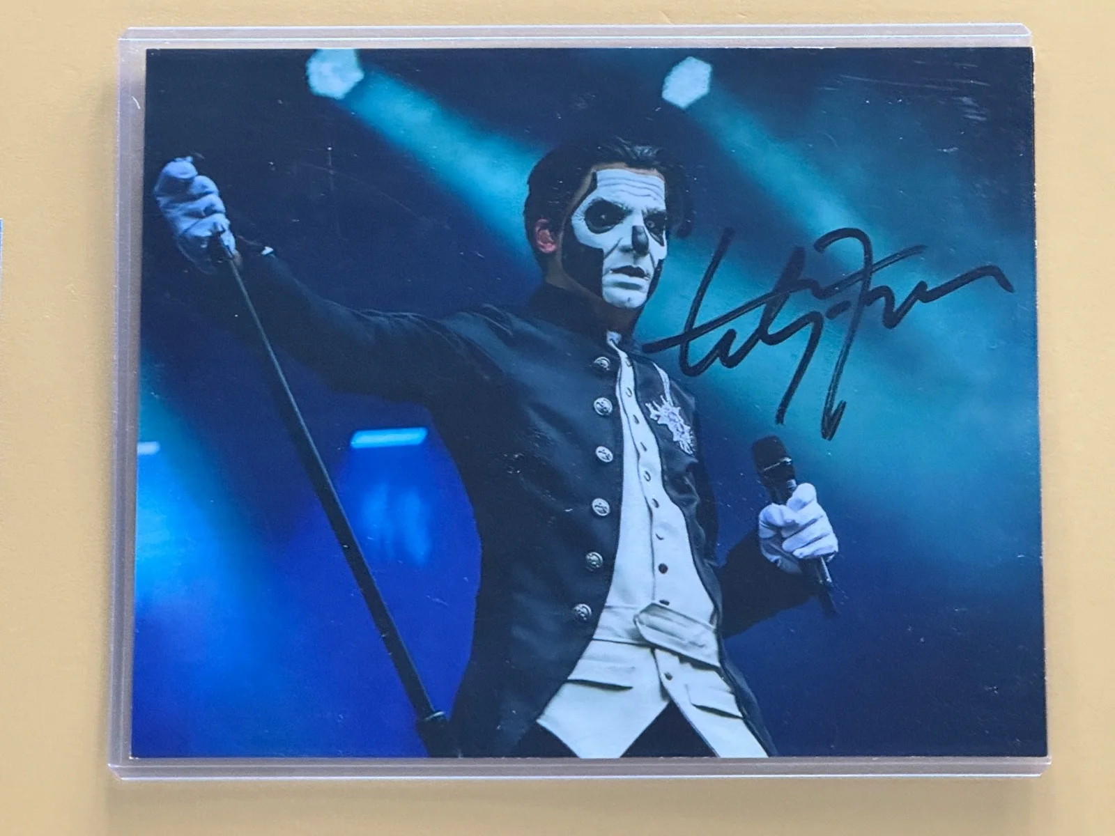 Tobias Forge — SIGNED GHOST in concert by TOBIAS FORGE Photo with COA - Ships FREE