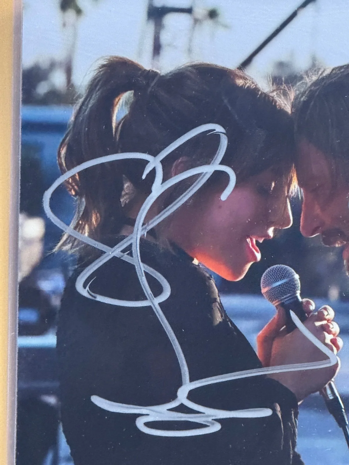 LADY GAGA, BRADLEY COOPER — SIGNED A STAR IS BORN Photo by 2 Cast members with COA - Slipcover - Ships FREE, image 2