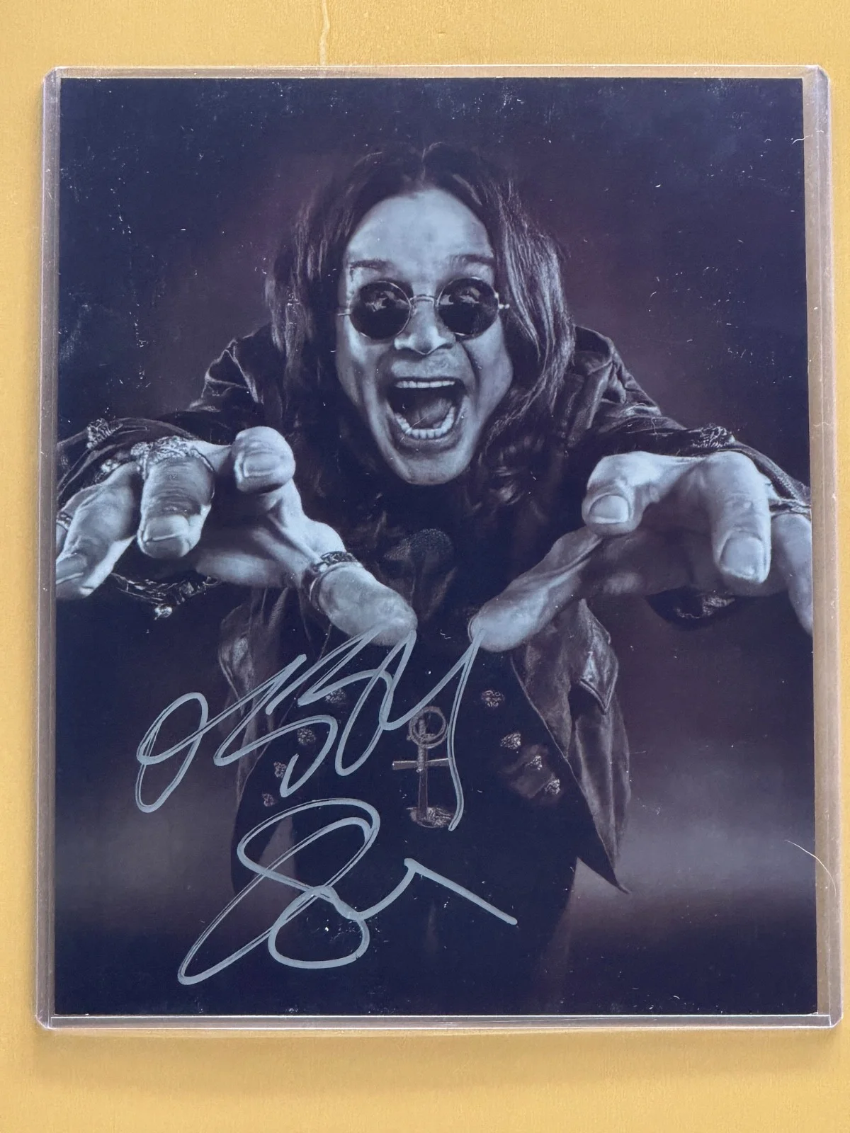 OZZY OSBOURNE — SIGNED OZZY OSBOURNE Photo with COA - Slipcover - Ships FREE