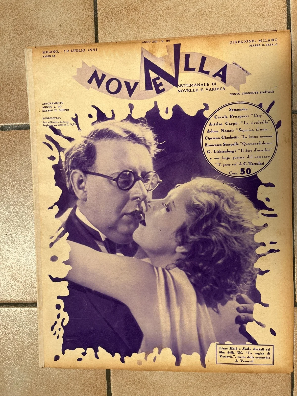 GLORIA SWANSON CLARA BOW LINE HAIDE SZOKE SZAKALL JOAN CRAWFORD Italian Mag 31, изображение 2