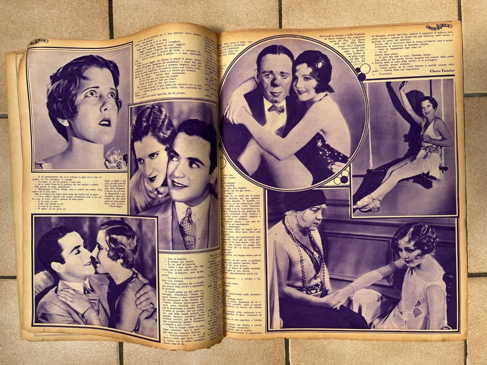 GLORIA SWANSON CLARA BOW LINE HAIDE SZOKE SZAKALL JOAN CRAWFORD Italian Mag 31, изображение 3