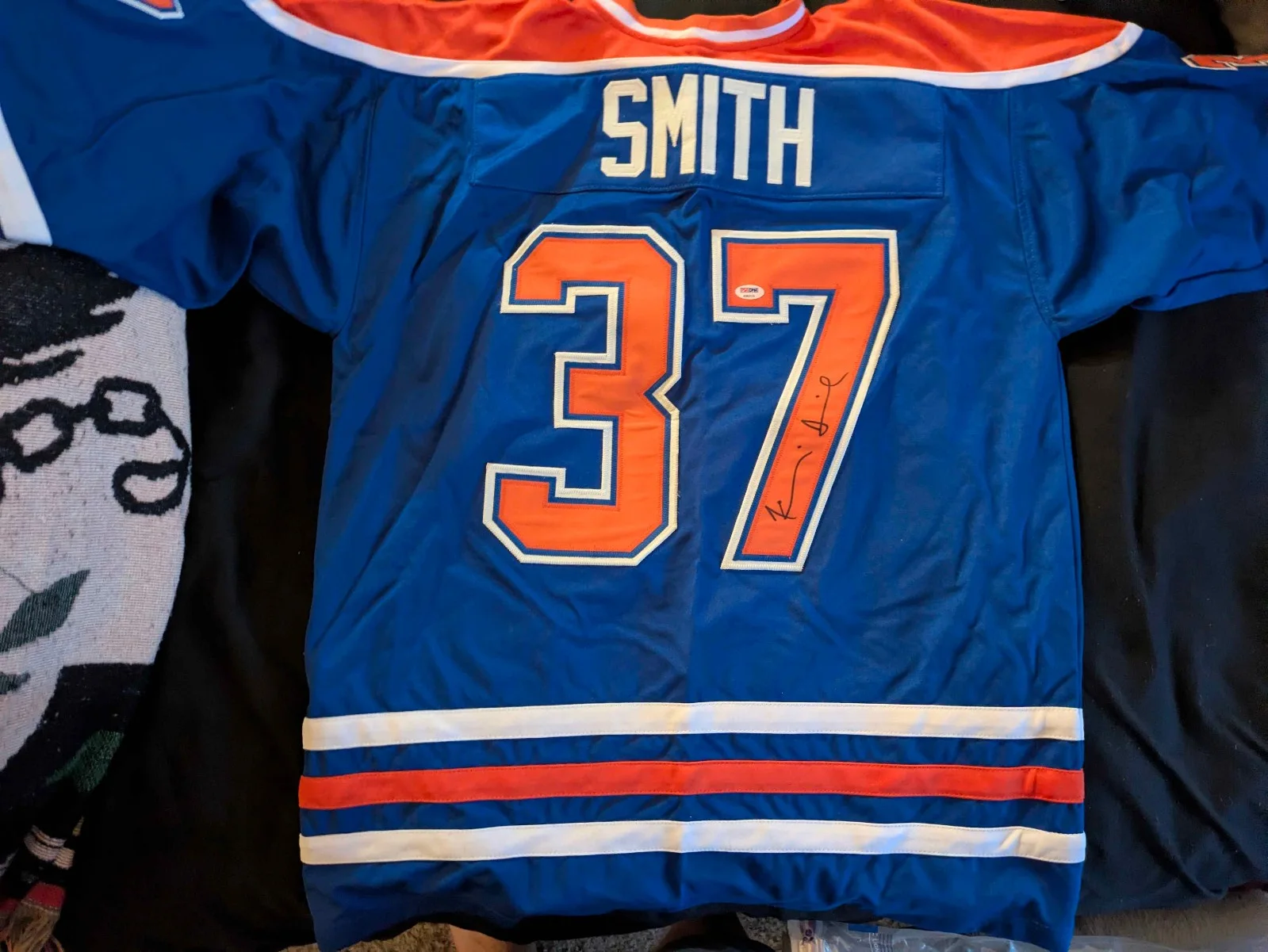Kevin Smith — Kevin Smith Clerks Hokey jersey(xl) Autographed(PSA AUTHENTIC), image 2