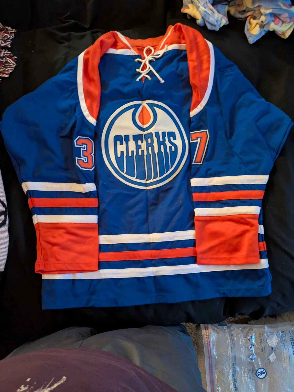 Kevin Smith — Kevin Smith Clerks Hokey jersey(xl) Autographed(PSA AUTHENTIC), image 5