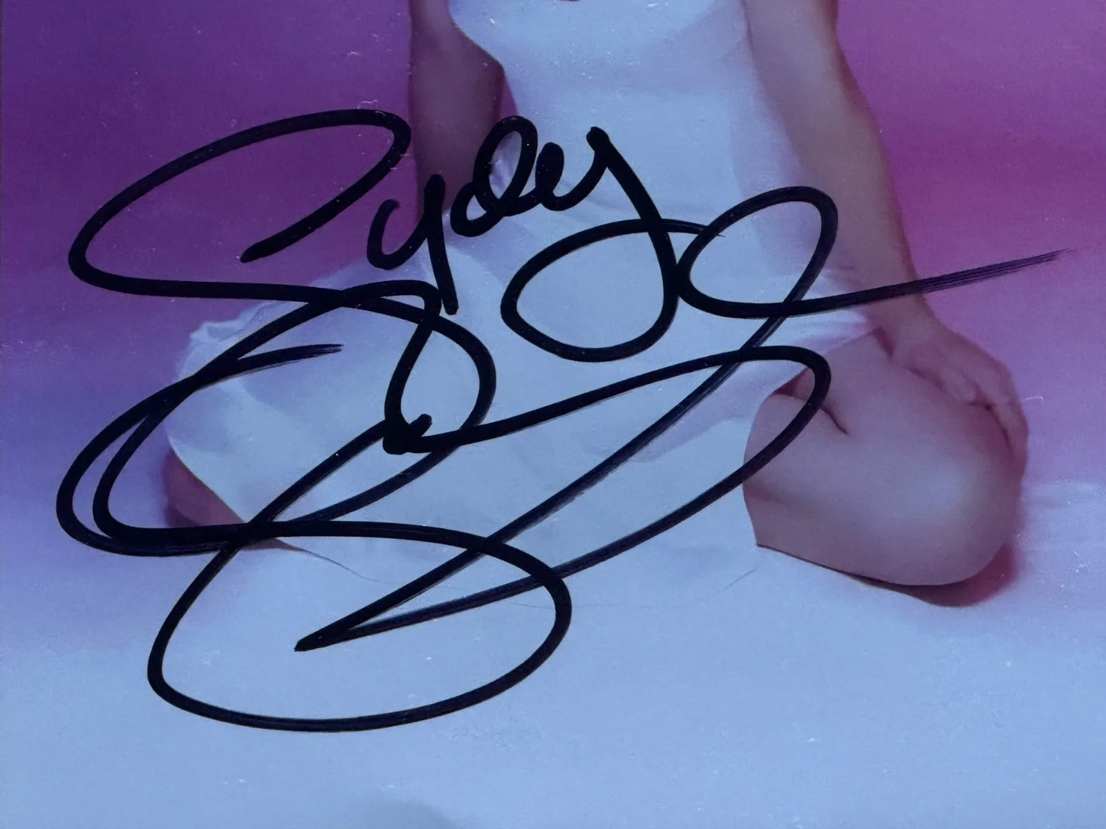 SYDNEY SWEENEY — SIGNED SYDNEY SWEENEY Photo with COA - Slipcover - Ships FREE, изображение 2