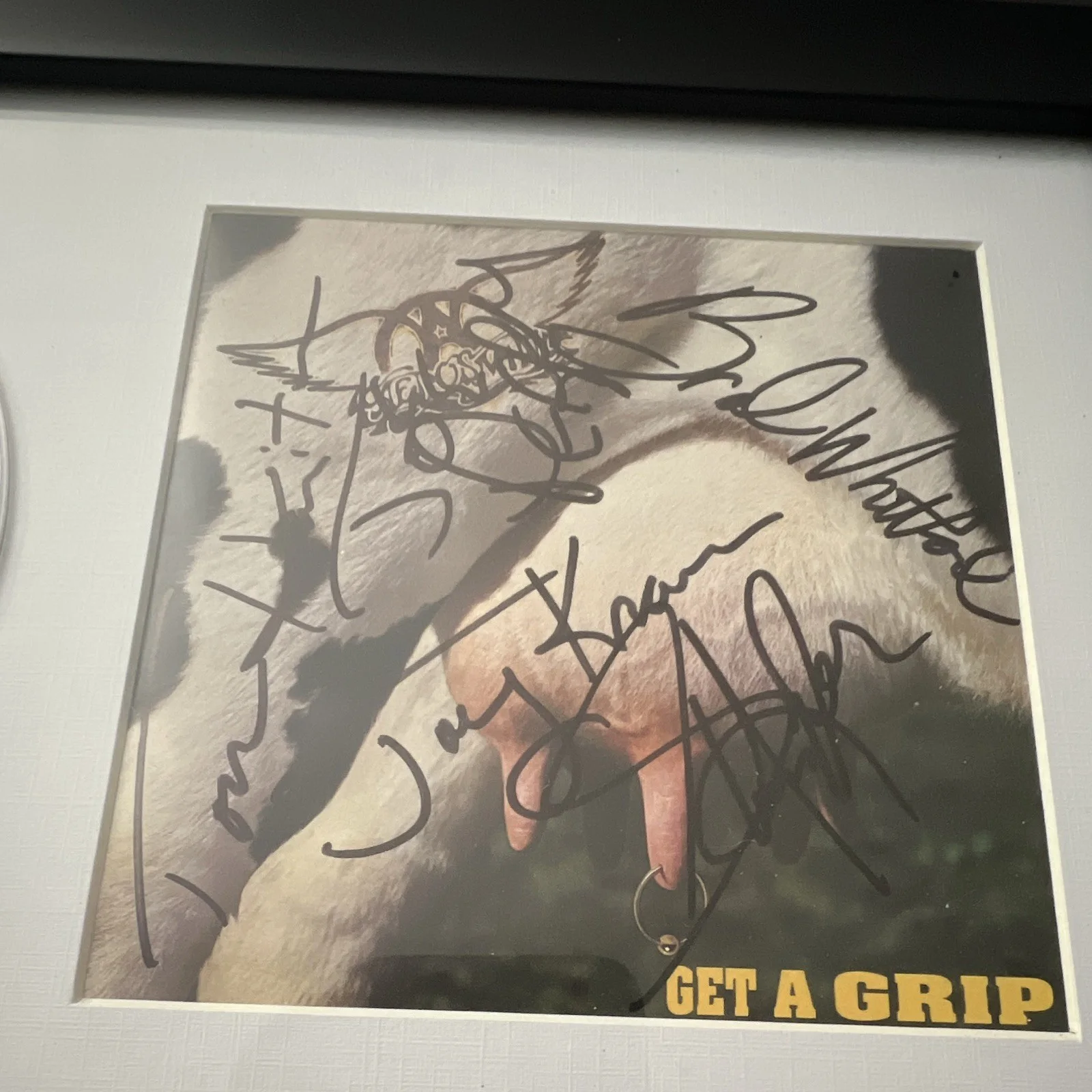 Aerosmith Get A Grip Signed Original CD & Booklet Framed Collectible, image 2