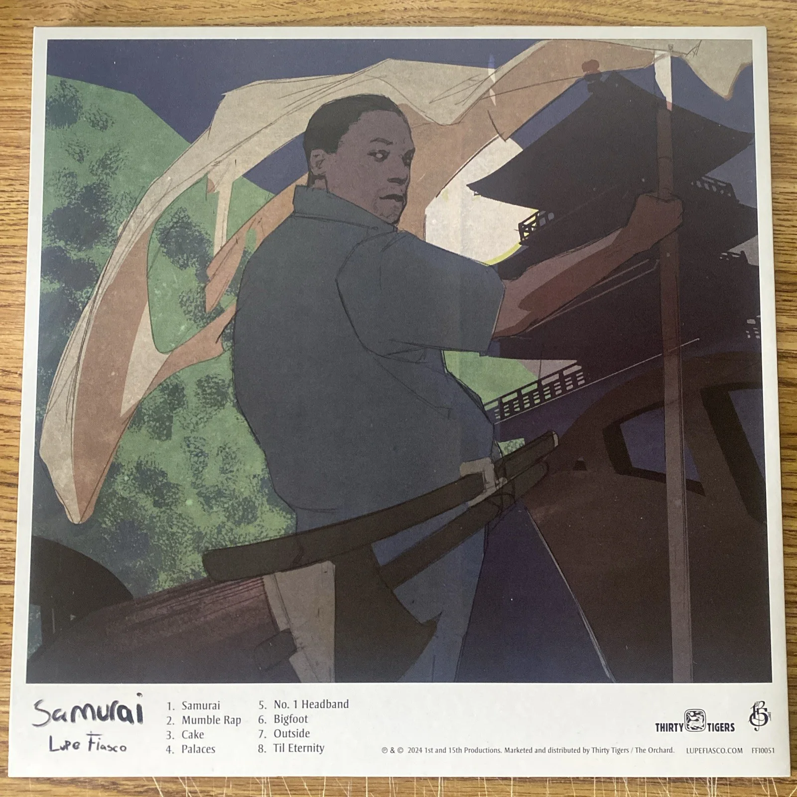 Lupe Fiasco Rapper Autographed Vinyl Album ‘Samurai’, image 3