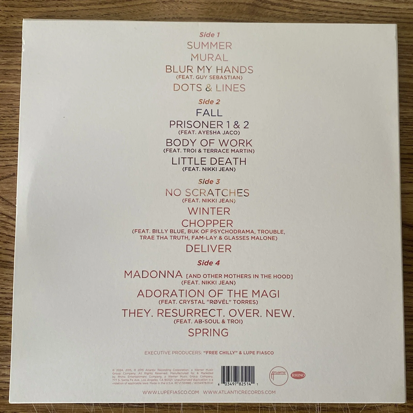 Lupe Fiasco Rapper Autographed Vinyl Album ‘Tetsuo & Youth’, изображение 3