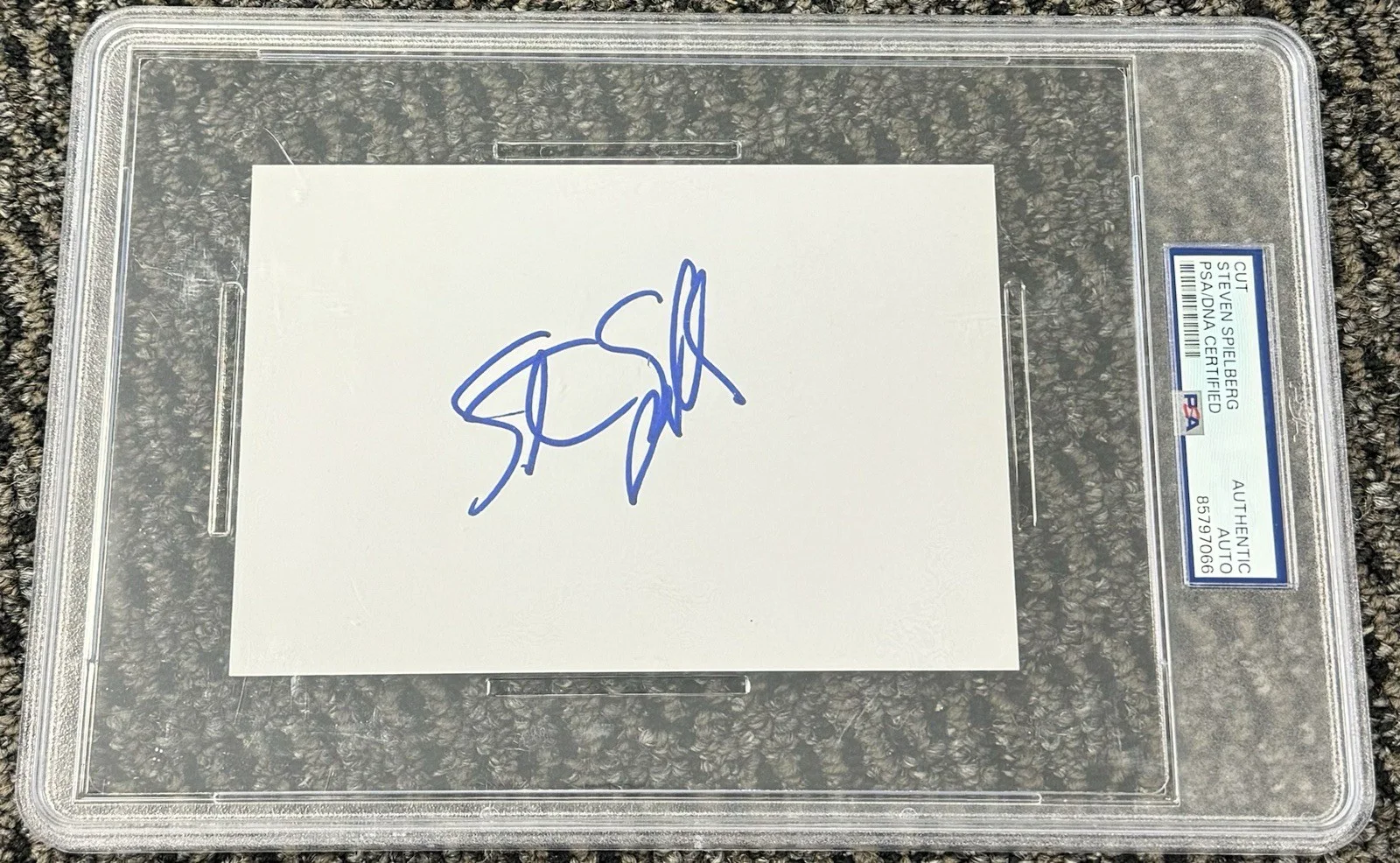 Steven Spielberg — Steven Spielberg Signed Autograph 4x6 Index Card PSA/DNA Encapsulated Star Wars