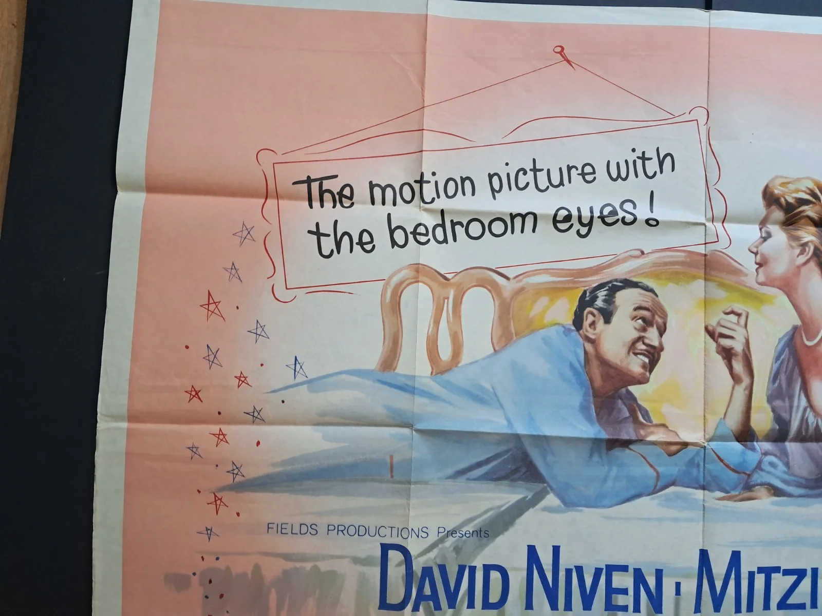 HAPPY ANNIVERSARY 1959 ORIGINAL UK QUAD CINEMA POSTER DAVID NIVEN VNC 40 x 30", изображение 2