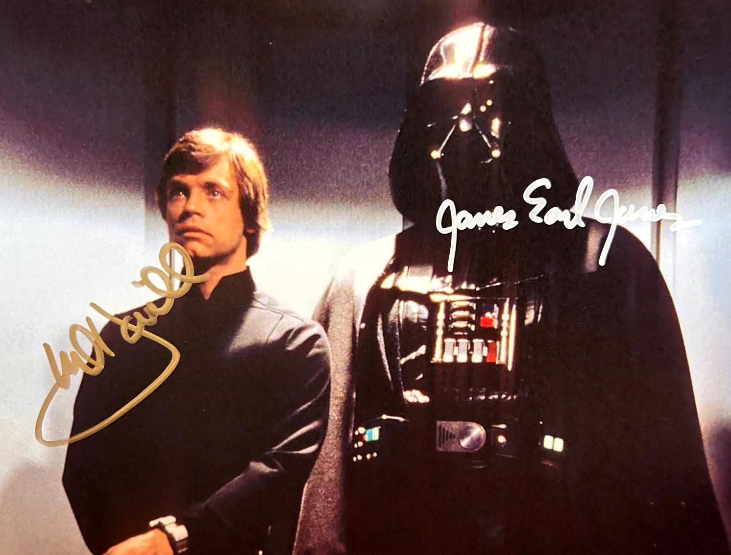 James Earl Jones, Mark Hamill — STAR WARS Signed (JONES, HAMILL) 8x10 Original Authentic Autograph GENUINE w/COA