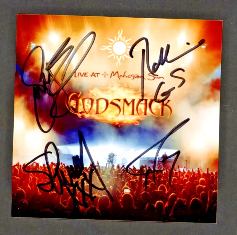 Godsmack Live At The Mohegan Sun Band Signed Art Card with CD Blu-Ray, image 2