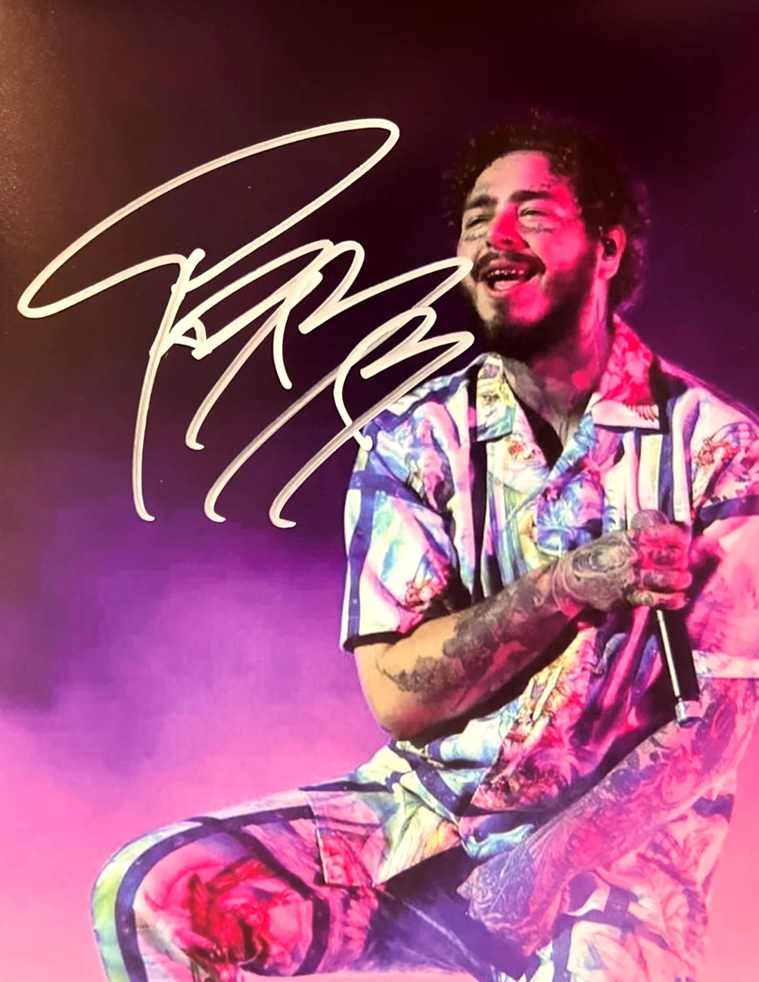 POST MALONE — POST MALONE Hand Signed 8x10" Authentic REAL Original Autograph w/COA, image 3