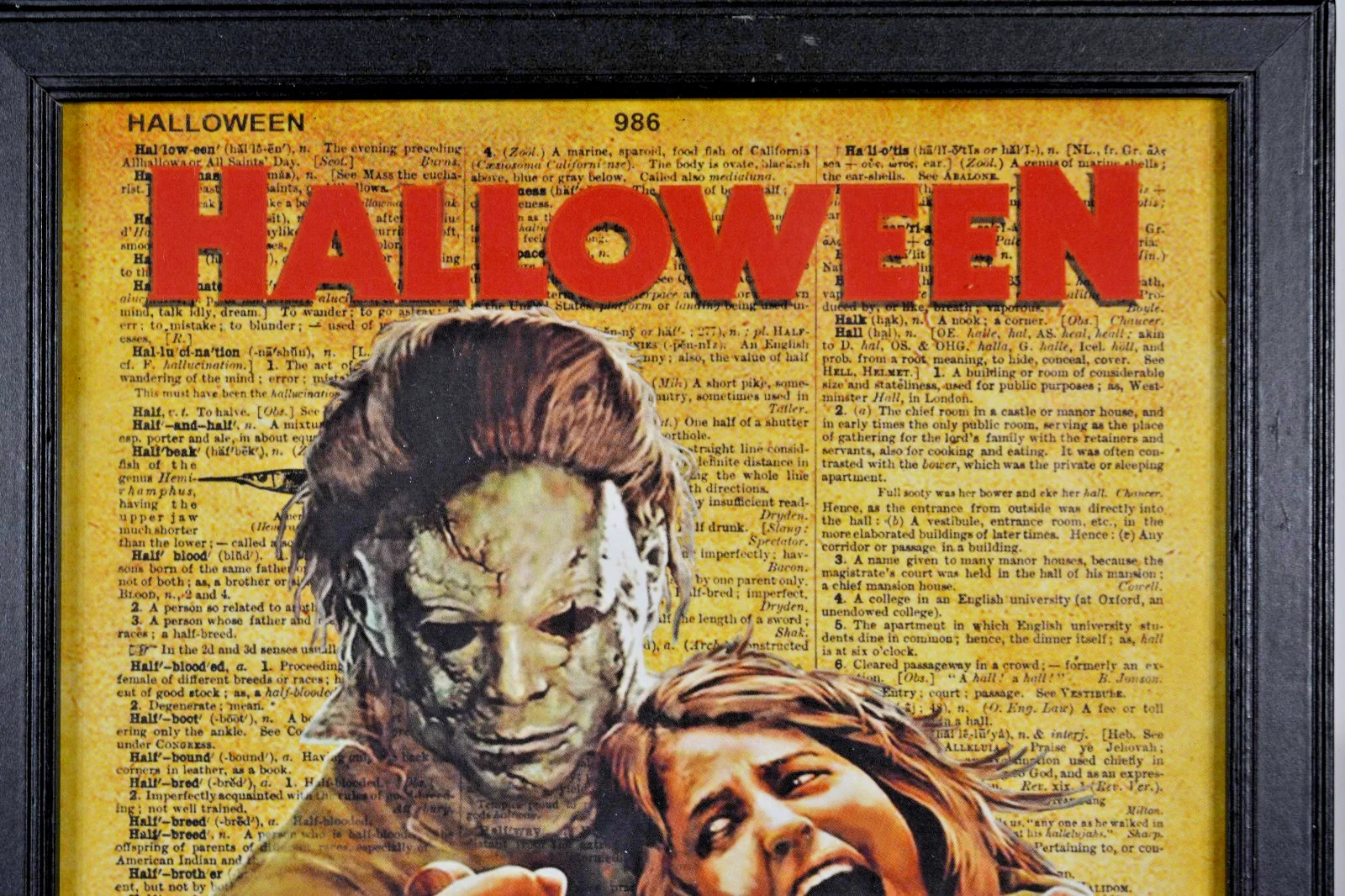 Rob Zombie Halloween Signed Framed Poster Tyler Mane Scout Taylor Compton NO COA, image 2