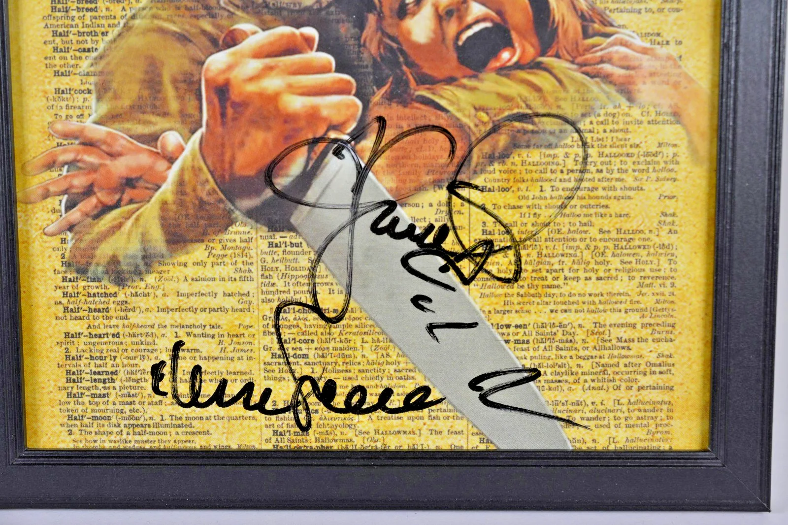 Rob Zombie Halloween Signed Framed Poster Tyler Mane Scout Taylor Compton NO COA, image 4