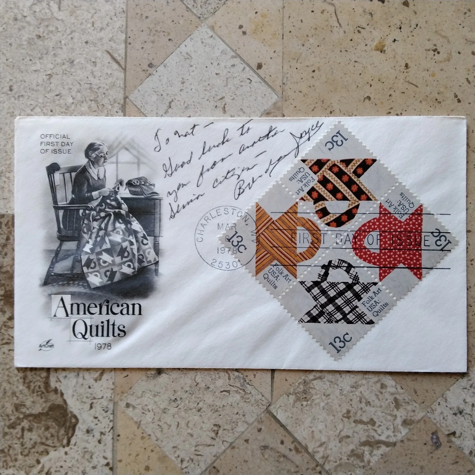 Brenda Joyce & Johnny Sheffett SIGNED Envelopes Photo 40s Film Actors Tarzan, изображение 3