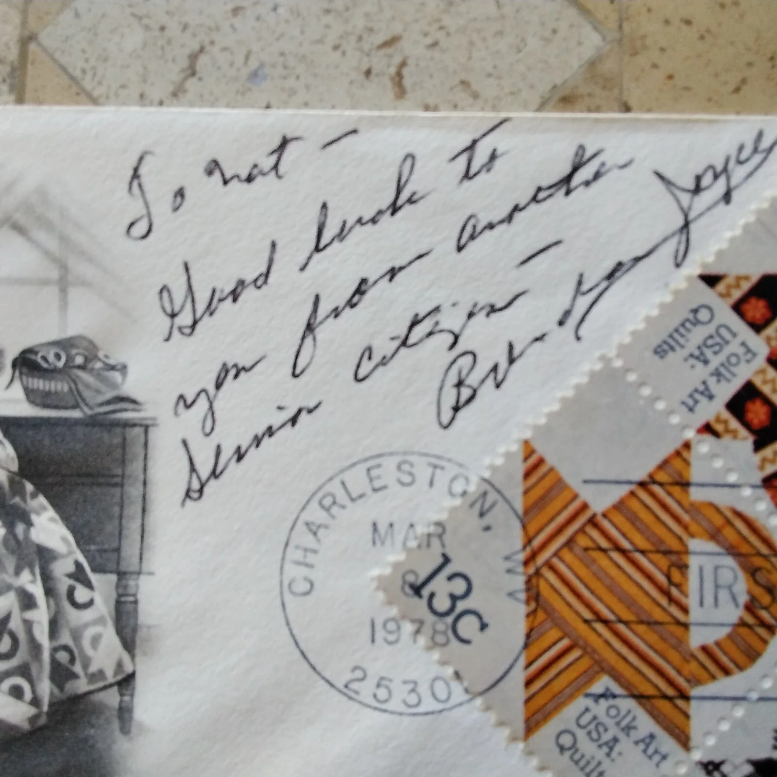Brenda Joyce & Johnny Sheffett SIGNED Envelopes Photo 40s Film Actors Tarzan, изображение 4