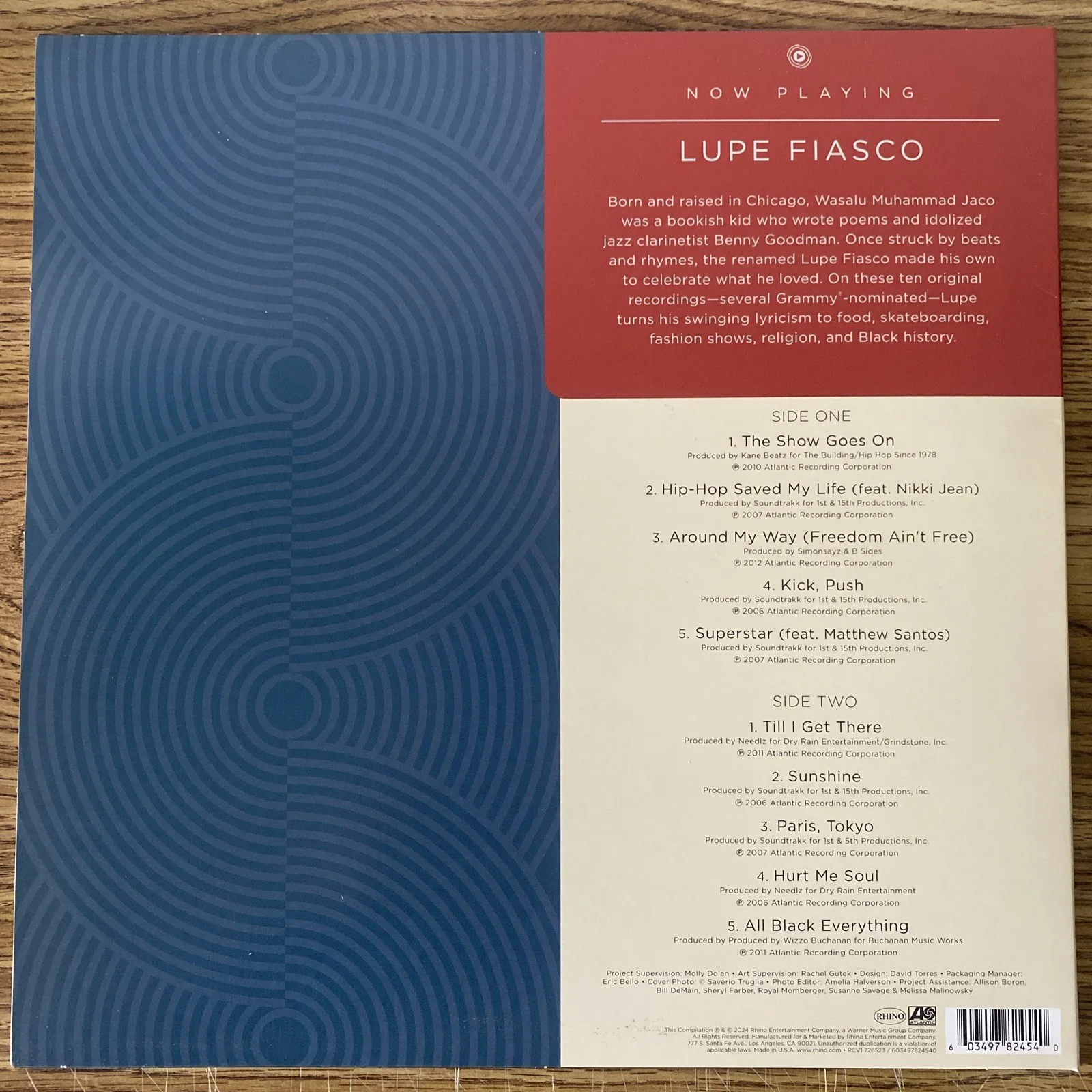 Lupe Fiasco Rapper Autographed Vinyl Album ‘Now Playing’, изображение 3