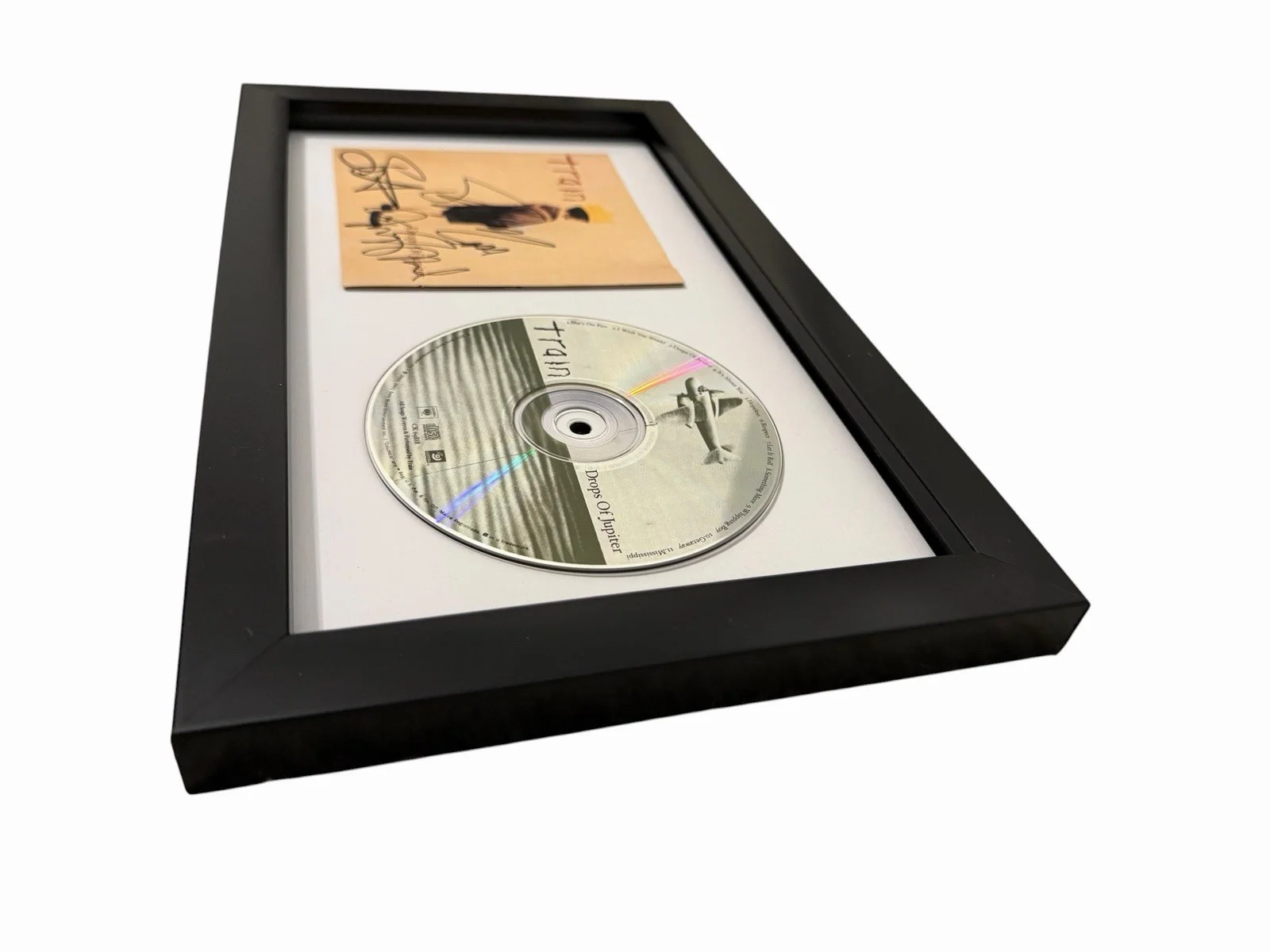 TRAIN BAND SIGNED AUTOGRAPH x3 DROPS OF JUPITER FRAMED MATTED CD PAT MONAHAN +2, изображение 3