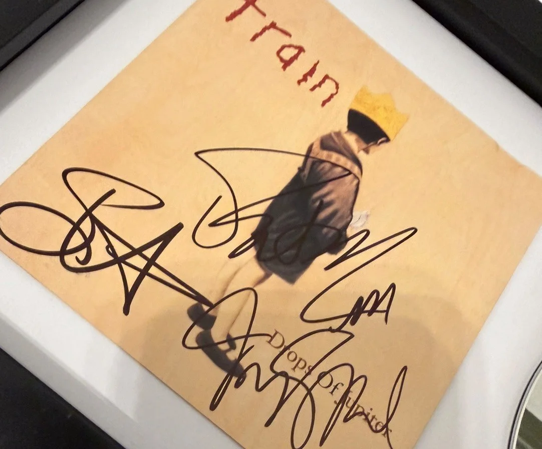 TRAIN BAND SIGNED AUTOGRAPH x3 DROPS OF JUPITER FRAMED MATTED CD PAT MONAHAN +2, изображение 4