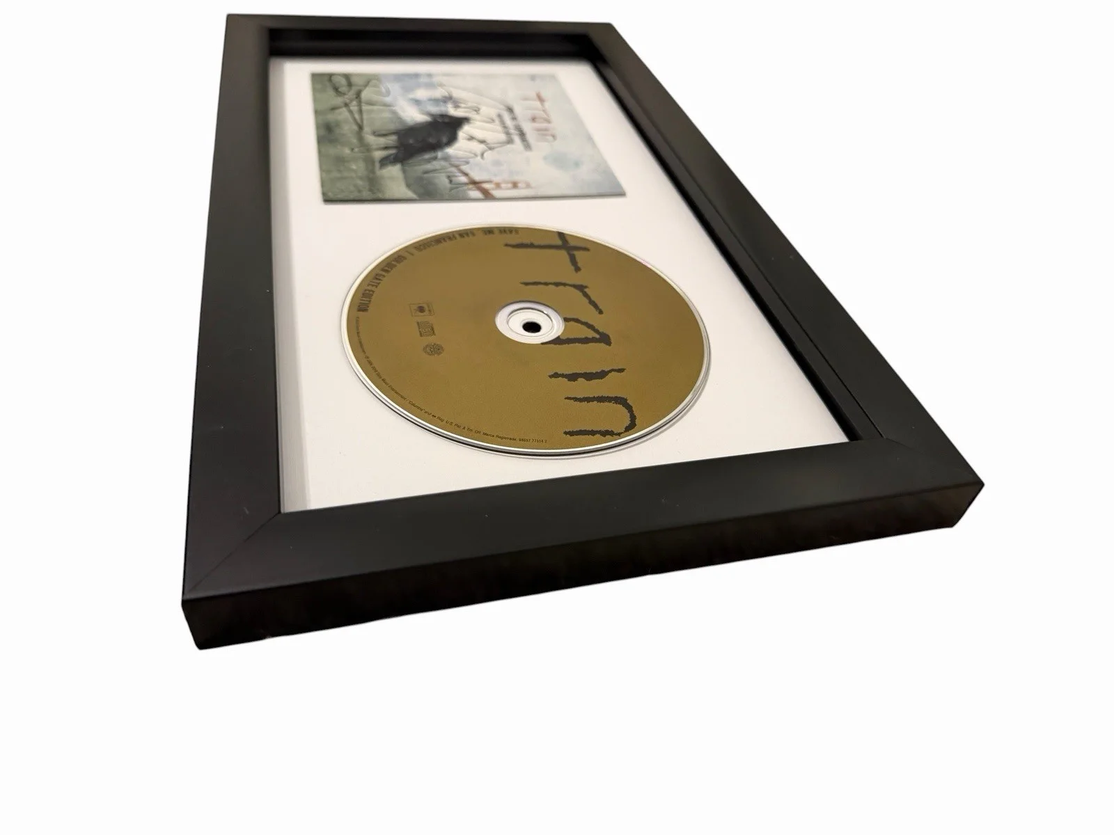 TRAIN SIGNED AUTOGRAPH x3 SAVE ME SAN FRANCISCO FRAMED MATTED CD PAT MONAHAN +2, image 3