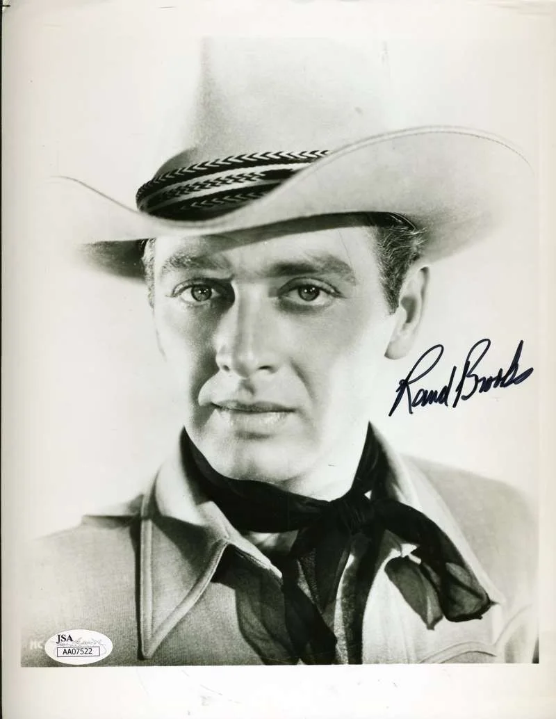 RAND BROOKS — Rand Brooks Gwtw Jsa Coa Hand Signed 8x10 Photo Autograph Authentic