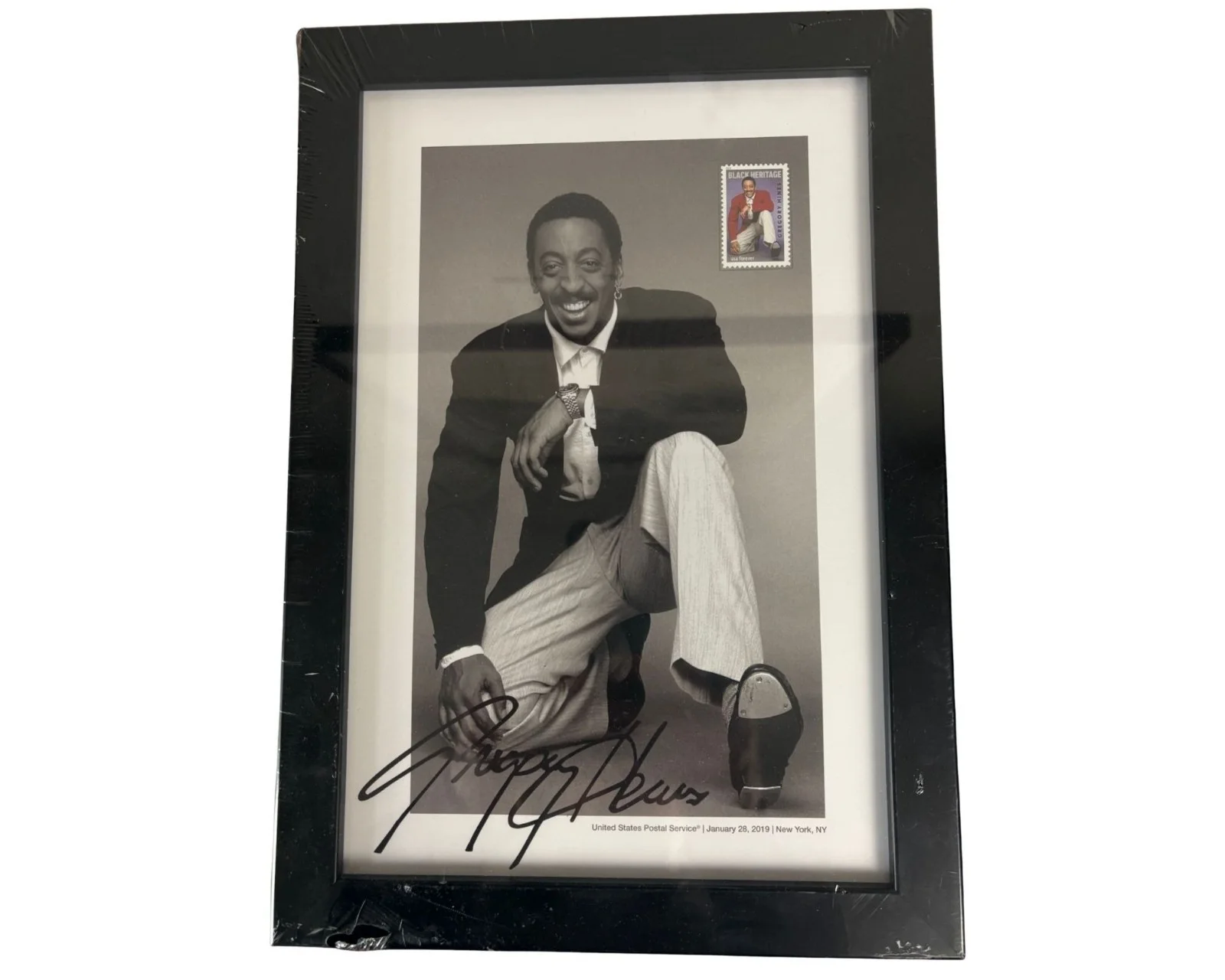 GREGORY HINES AUTOGRAPHED USPS BLACK HERITAGE RELEASE FRAMED ARTWORK 2019, image 5
