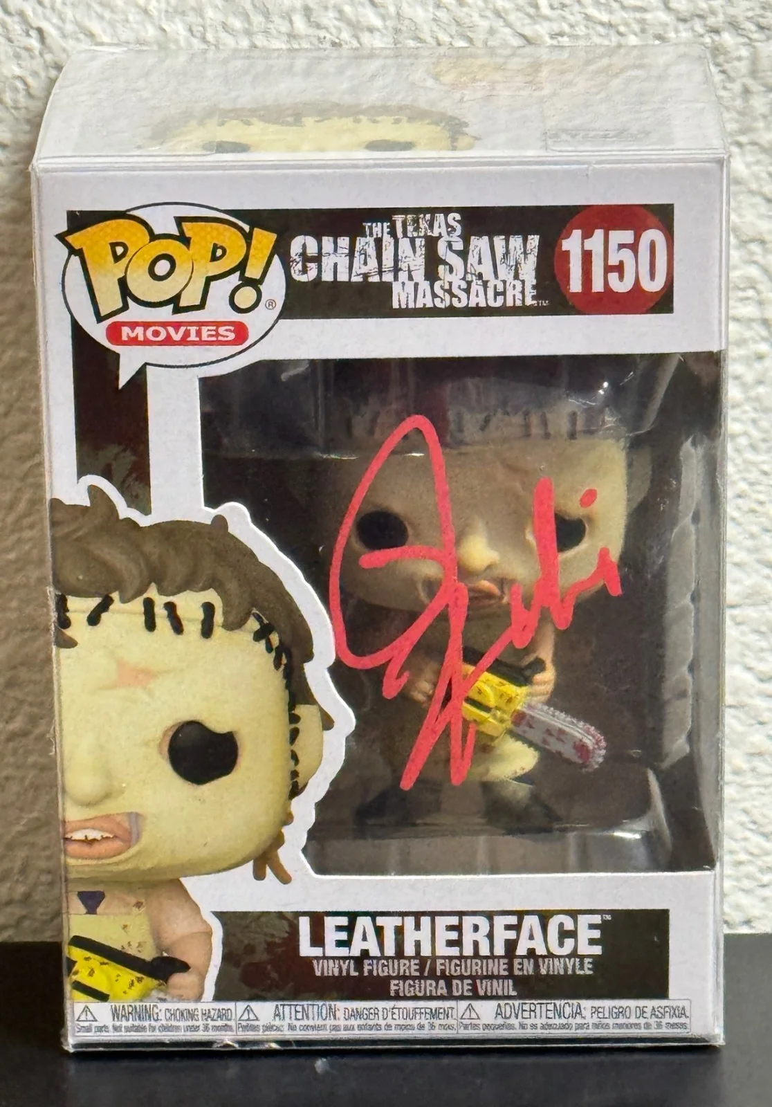 Rob Zombie — ROB ZOMBIE Signed Autographed Funko Pop! TEXAS CHAIN SAW #1150 w. COA