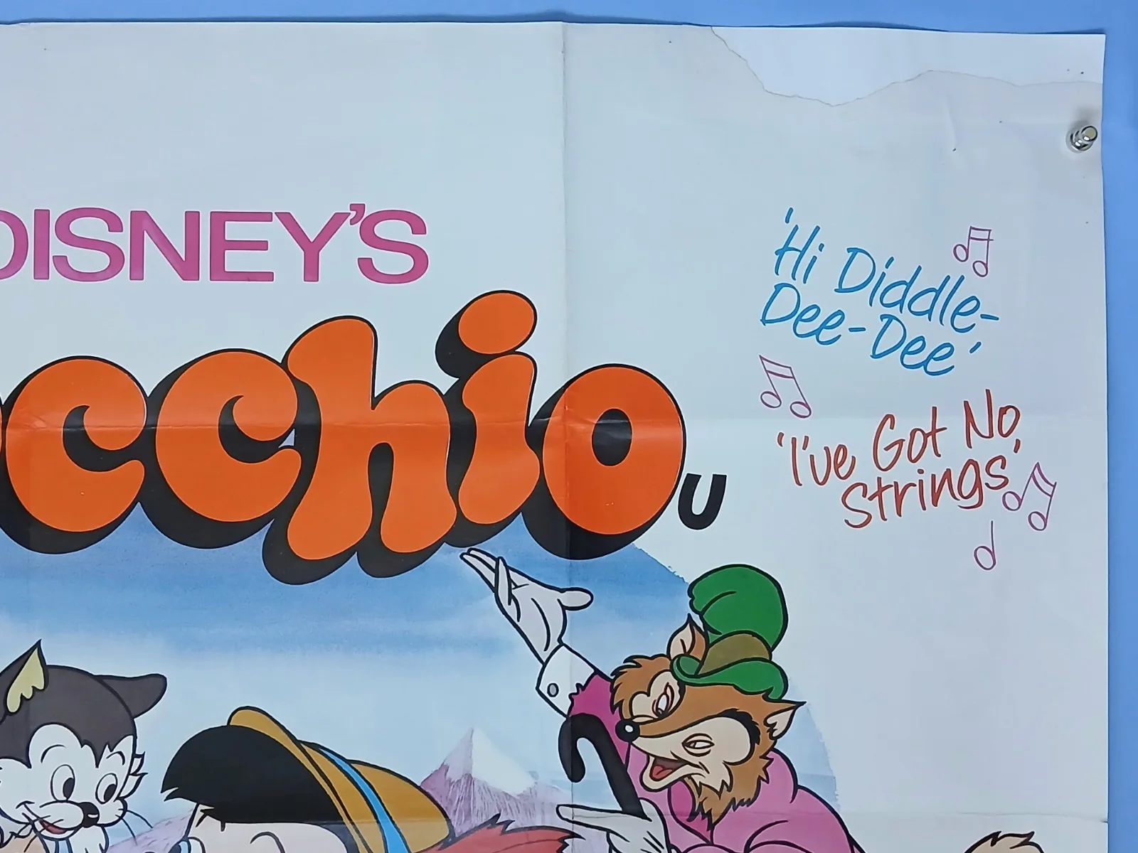 PINOCCHIO, (1940,RR1978) original UK quad poster, image 3