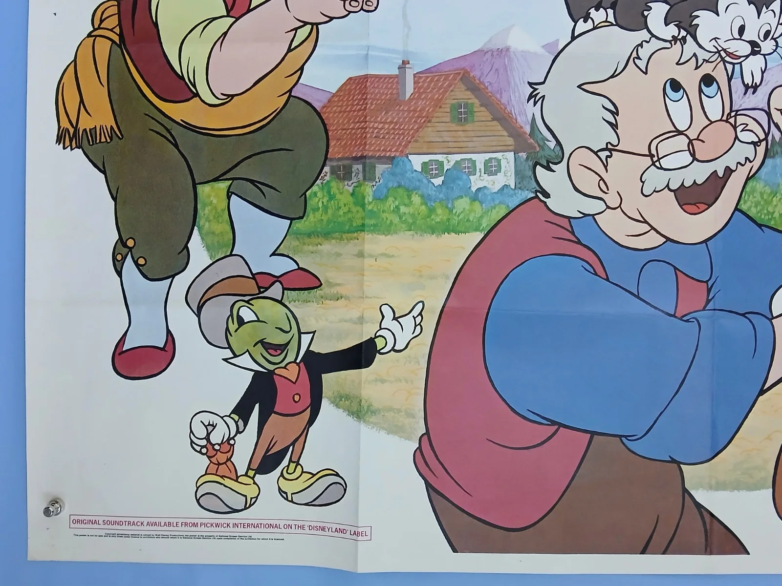 PINOCCHIO, (1940,RR1978) original UK quad poster, image 4