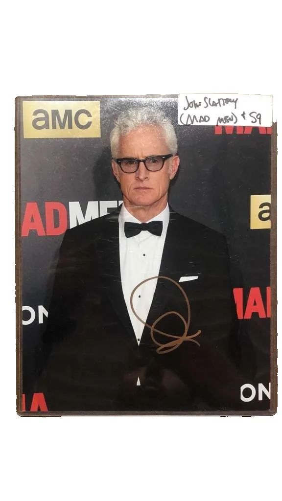 See title — JOHN SLATTERY Signed 8x10 Photo AUTO Authentic MAD MEN AMC Roger Sterling