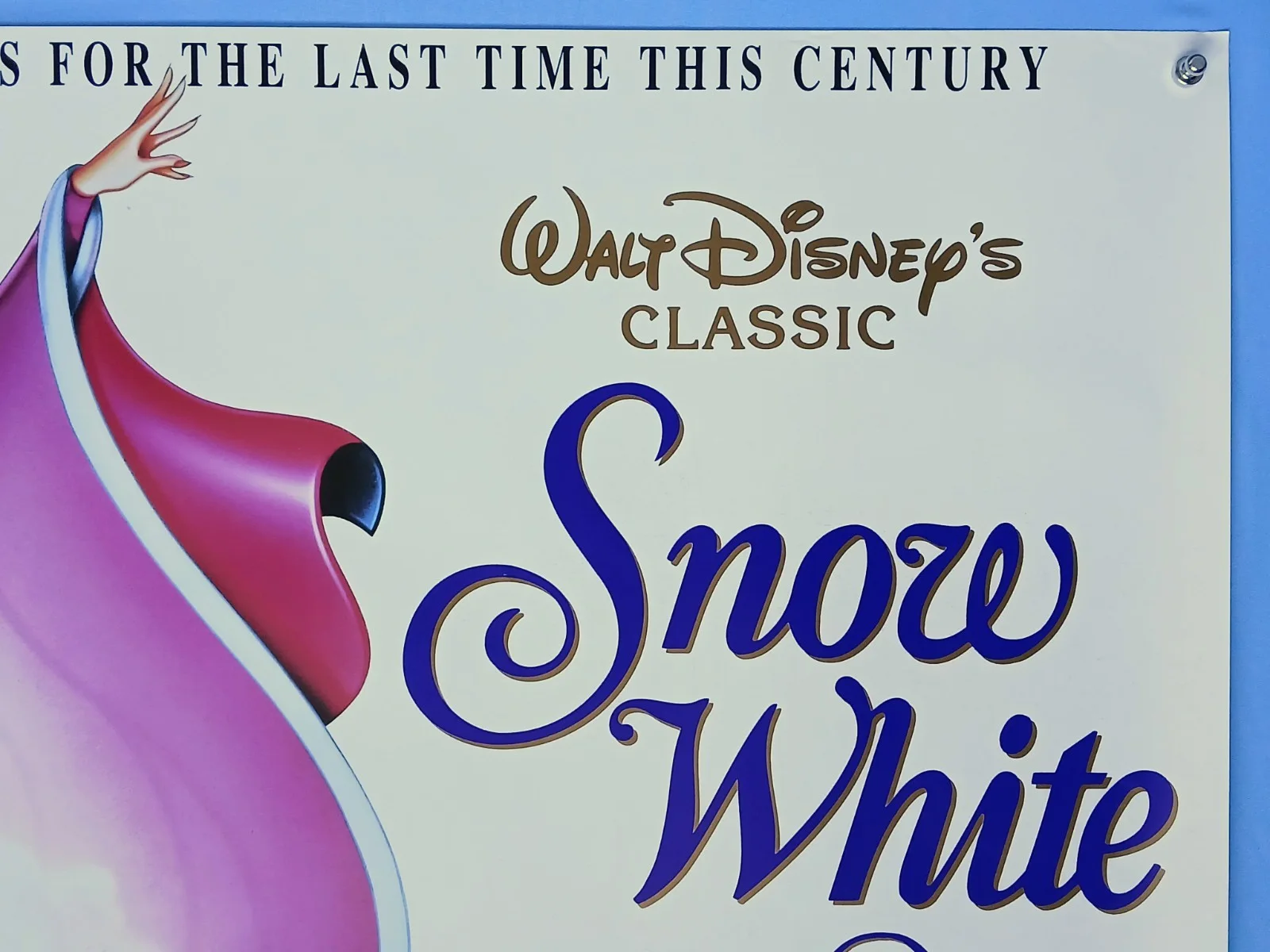 SNOW WHITE AND THE SEVEN DWARFS (1937,RR1993) original d/s rolled UK quad poster, image 3