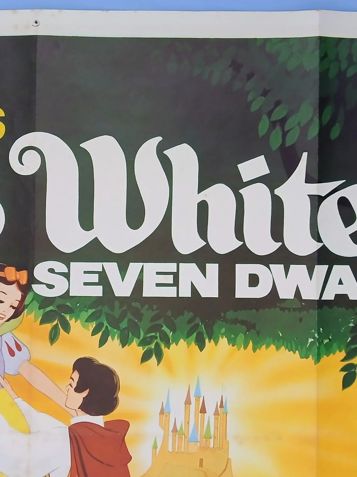 SNOW WHITE AND THE SEVEN DWARFS (1937,RR1972) original UK quad poster - Disney, изображение 4
