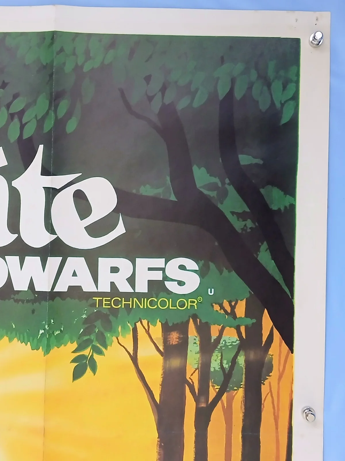 SNOW WHITE AND THE SEVEN DWARFS (1937,RR1972) original UK quad poster - Disney, изображение 5