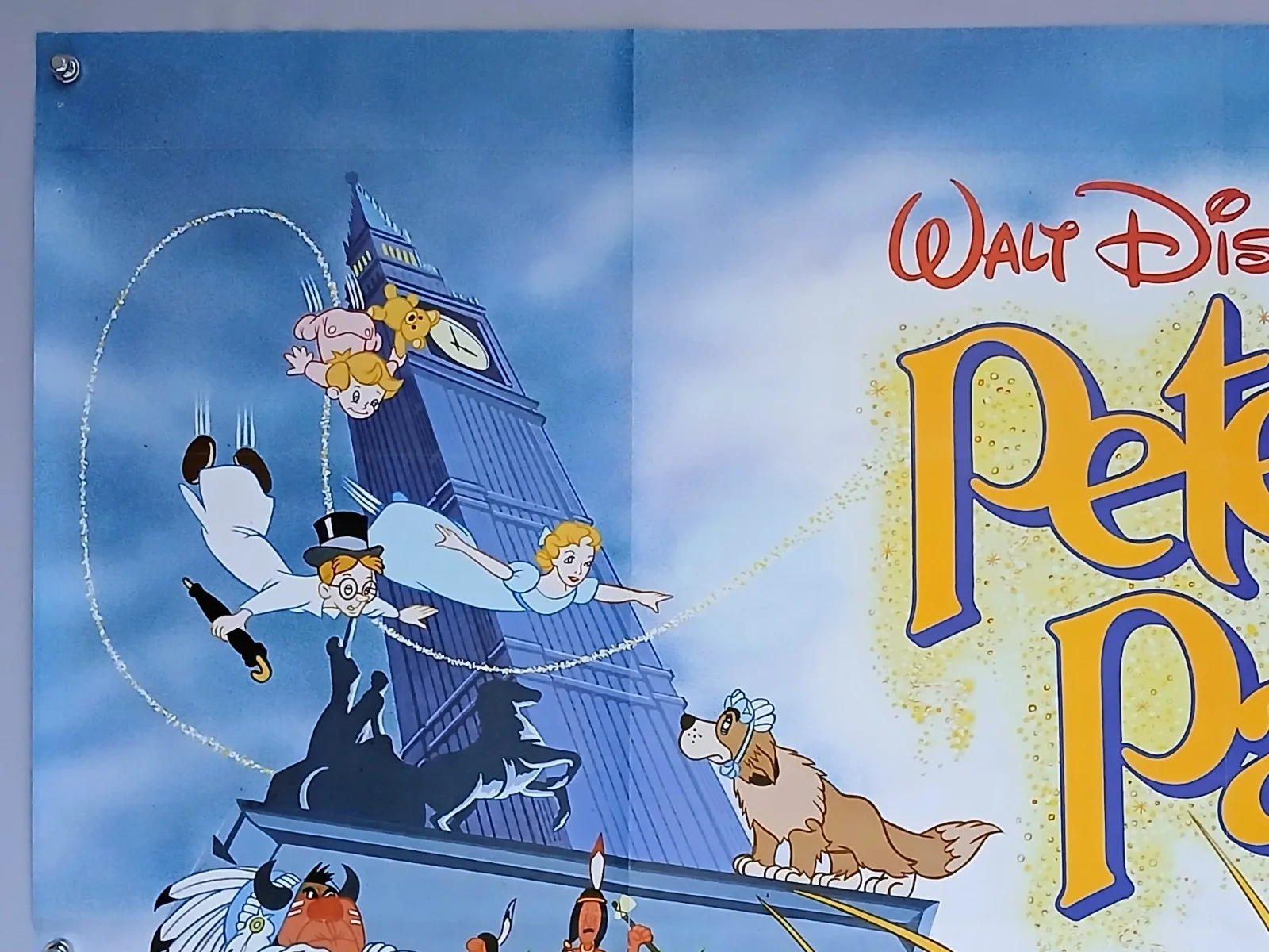 PETER PAN / WIND IN THE WILLOWS (R1980s) original UK quad poster, изображение 2
