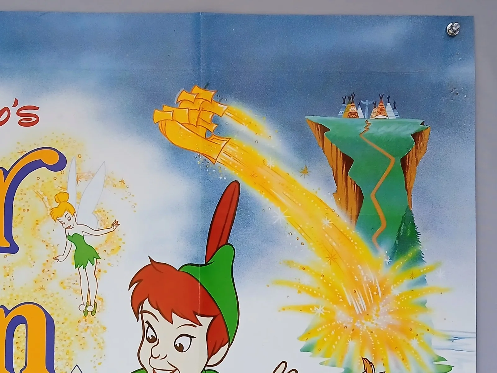 PETER PAN / WIND IN THE WILLOWS (R1980s) original UK quad poster, изображение 3