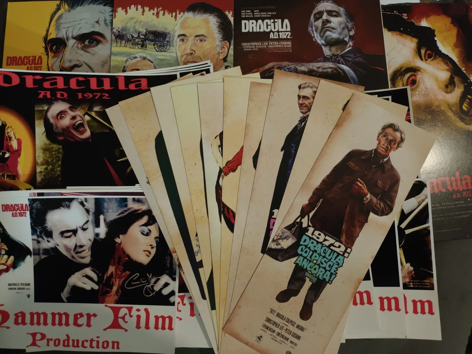 Hammer Horror-Dracula 1972 AD. 26 glossy lobby cards/10 bookmarkers/4 art cards., изображение 2