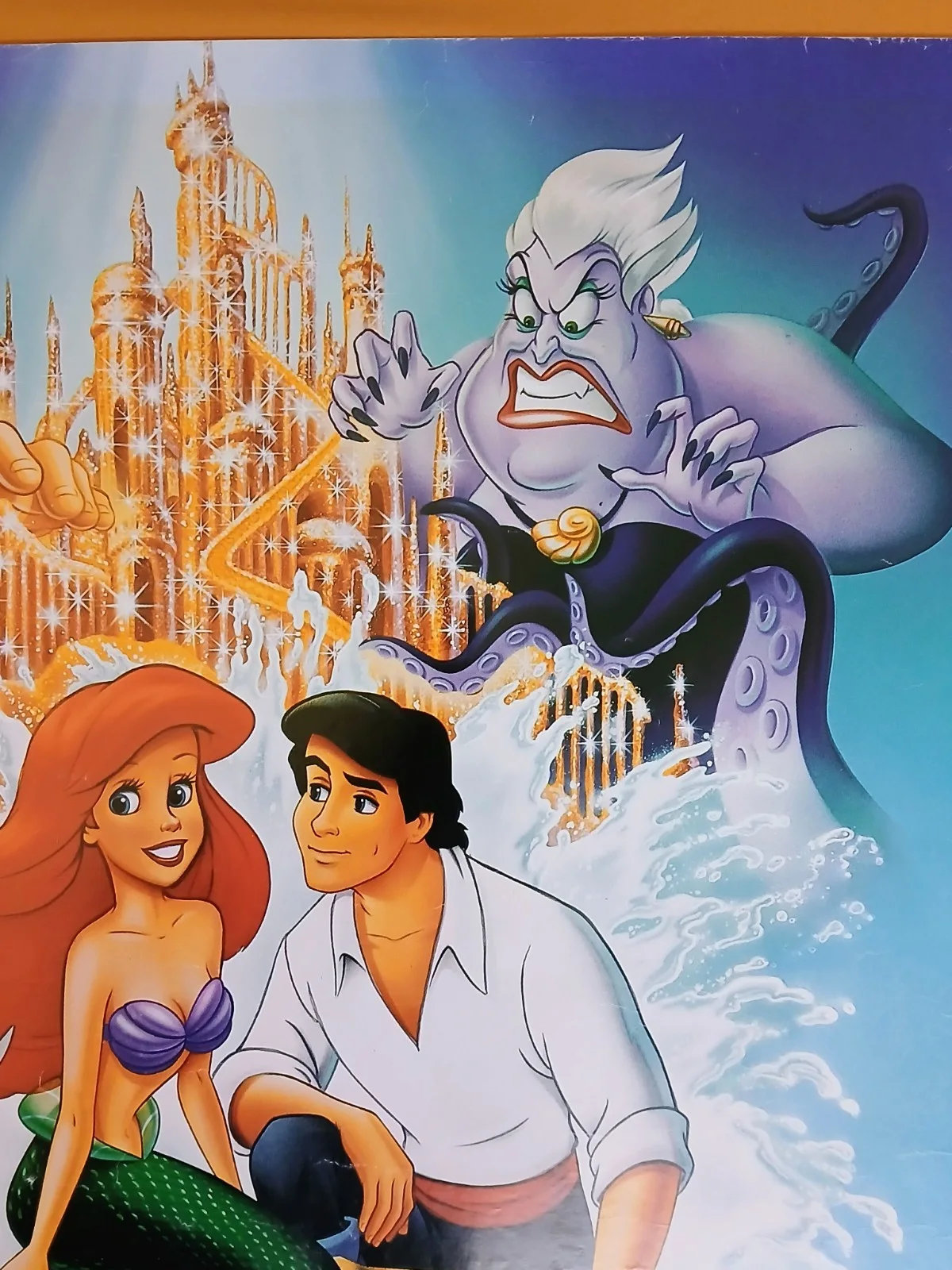THE LITTLE MERMAID (1989) original 1st release rolled UK quad poster, image 3