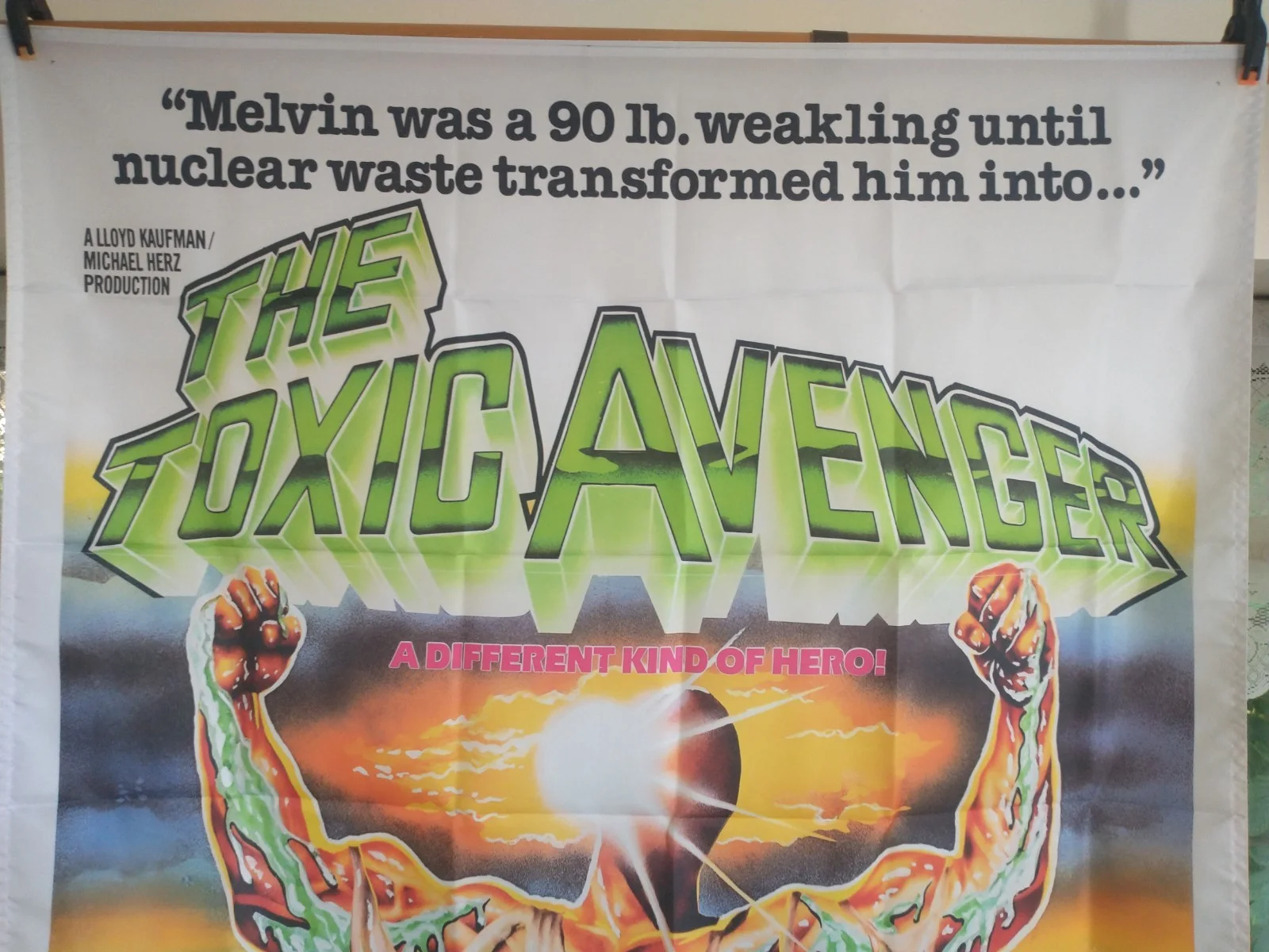 The Toxic Avenger - Promotional Poster Artwork as a Large Flag, image 2