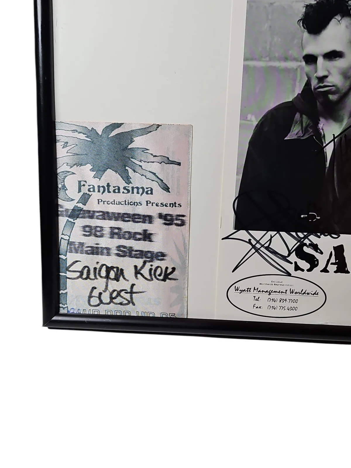 🔥SAIGON KICK From Fantama Vip With Ticket AUTOGRAPHED SIGNED 14x11 Display, image 2