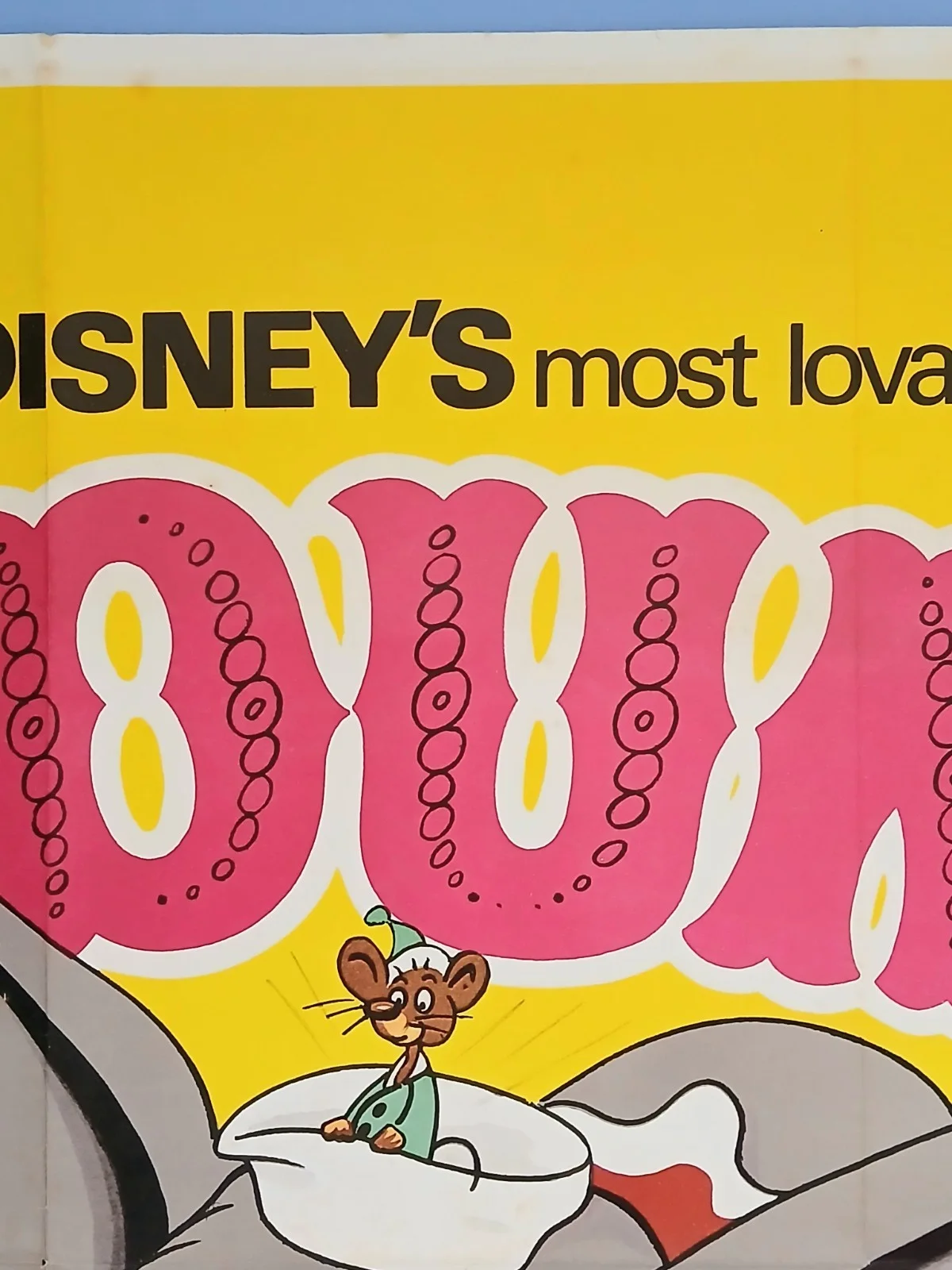DUMBO (1941,RR1972) original UK quad poster - Disney circus Elephant, изображение 3